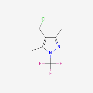 4-(chloromethyl)-3,5-dimethyl-1-(trifluoromethyl)-1H-pyrazole