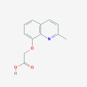 molecular formula C12H11NO3 B1347619 [(2-Methylquinolin-8-yl)oxy]acetic acid CAS No. 5180-87-0