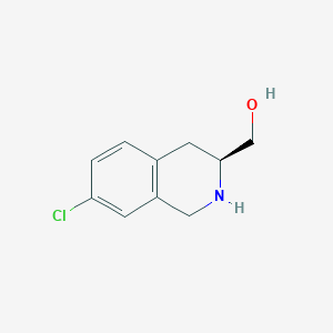 molecular formula C10H12ClNO B13476204 [(3S)-7-chloro-1,2,3,4-tetrahydroisoquinolin-3-yl]methanol 