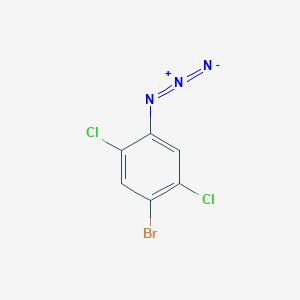 molecular formula C6H2BrCl2N3 B13476205 1-Azido-4-bromo-2,5-dichlorobenzene 