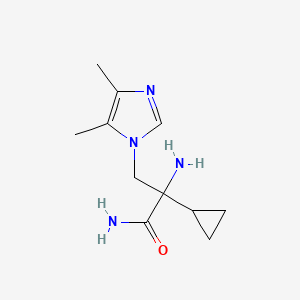 2-Amino-2-cyclopropyl-3-(4,5-dimethyl-1h-imidazol-1-yl)propanamide