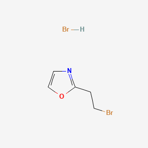 molecular formula C5H7Br2NO B13476261 2-(2-Bromoethyl)-1,3-oxazole hydrobromide 