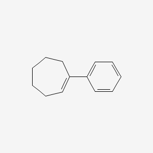 molecular formula C13H16 B1347628 1-苯基环庚烯 CAS No. 25308-75-2