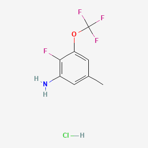 2-Fluoro-5-methyl-3-(trifluoromethoxy)aniline hydrochloride