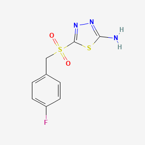 5-[(4-Fluorophenyl)methanesulfonyl]-1,3,4-thiadiazol-2-amine