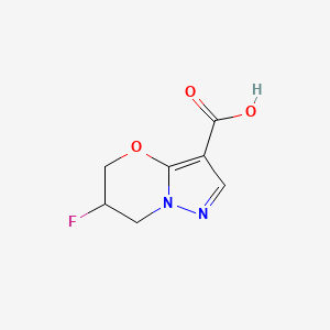 6-fluoro-5H,6H,7H-pyrazolo[3,2-b][1,3]oxazine-3-carboxylic acid