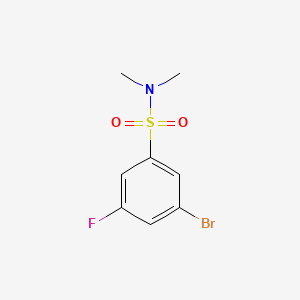 molecular formula C8H9BrFNO2S B13476296 3-Bromo-5-fluoro-N,N-dimethylbenzenesulfonamide 