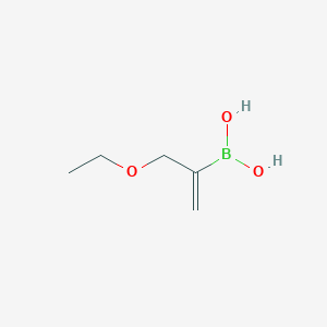 molecular formula C5H11BO3 B13476298 (3-Ethoxyprop-1-en-2-yl)boronic acid 