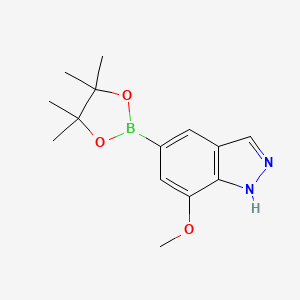 7-methoxy-5-(4,4,5,5-tetramethyl-1,3,2-dioxaborolan-2-yl)-1H-indazole