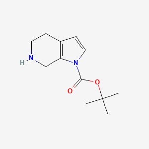 molecular formula C12H18N2O2 B13476344 tert-butyl 1H,4H,5H,6H,7H-pyrrolo[2,3-c]pyridine-1-carboxylate 