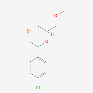 1-(2-Bromo-1-((1-methoxypropan-2-yl)oxy)ethyl)-4-chlorobenzene