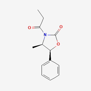 molecular formula C13H15NO3 B1347645 (4R,5S)-4-Methyl-5-phenyl-3-propionyl-2-oxazolidinone CAS No. 77877-20-4