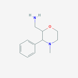 (4-Methyl-3-phenylmorpholin-2-yl)methanamine