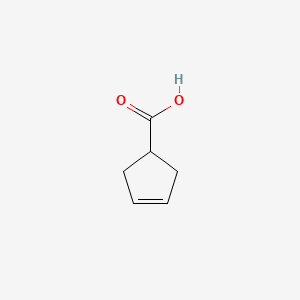 molecular formula C6H8O2 B1347647 3-环戊烯-1-羧酸 CAS No. 7686-77-3