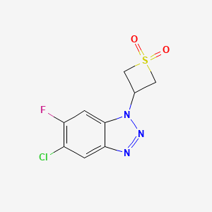 3-(5-Chloro-6-fluoro-1H-benzo[d][1,2,3]triazol-1-yl)thietane 1,1-dioxide