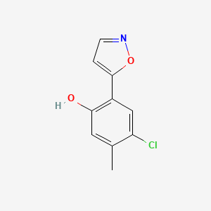 molecular formula C10H8ClNO2 B1347650 4-氯-2-(5-异恶唑基)-5-甲基苯酚 CAS No. 213690-32-5