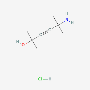 5-Amino-2,5-dimethylhex-3-yn-2-ol hydrochloride