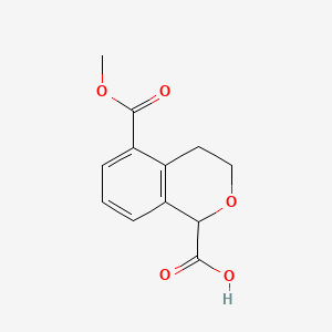 5-(methoxycarbonyl)-3,4-dihydro-1H-2-benzopyran-1-carboxylic acid