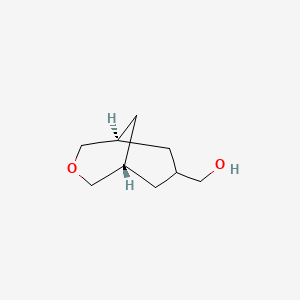 molecular formula C9H16O2 B13476540 [(1R,5S,7s)-3-oxabicyclo[3.3.1]nonan-7-yl]methanol 