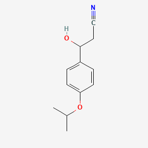 3-Hydroxy-3-(4-isopropoxyphenyl)propanenitrile