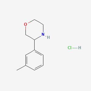 molecular formula C11H16ClNO B13476577 3-(3-Methylphenyl)morpholine hydrochloride 