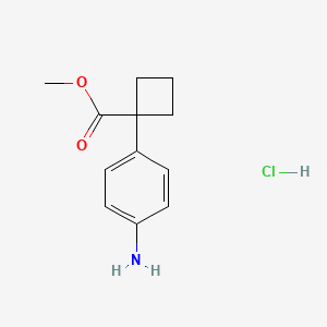 Methyl1-(4-aminophenyl)cyclobutane-1-carboxylatehydrochloride