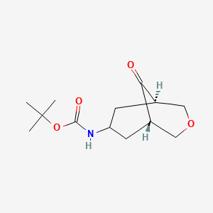 tert-Butyl N-[endo-9-oxo-3-oxabicyclo[3.3.1]nonan-7-yl]carbamate