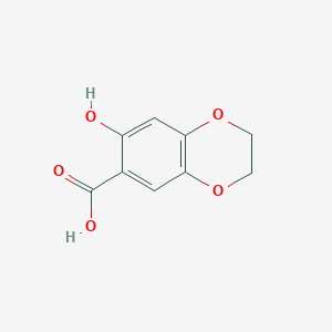 molecular formula C9H8O5 B134766 7-Hydroxy-1,4-benzodioxan-6-carboxylic acid CAS No. 197584-99-9