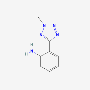 molecular formula C8H9N5 B1347660 2-(2-methyl-2H-tetrazol-5-yl)aniline CAS No. 436100-13-9