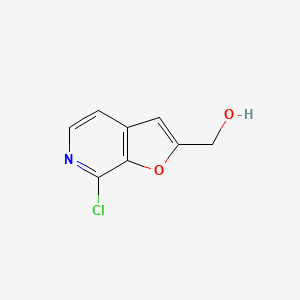 molecular formula C8H6ClNO2 B13476607 {7-Chlorofuro[2,3-c]pyridin-2-yl}methanol 