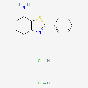 2-Phenyl-4,5,6,7-tetrahydro-1,3-benzothiazol-7-amine dihydrochloride