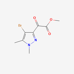 methyl 2-(4-bromo-1,5-dimethyl-1H-pyrazol-3-yl)-2-oxoacetate