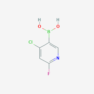 (4-Chloro-6-fluoropyridin-3-YL)boronic acid