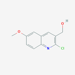 molecular formula C11H10ClNO2 B1347667 2-Chloro-6-methoxyquinoline-3-methanol CAS No. 92172-83-3