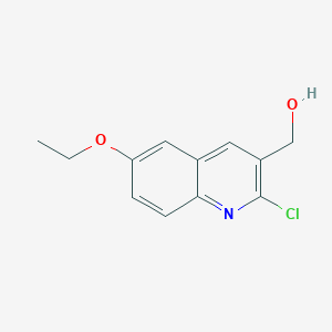 molecular formula C12H12ClNO2 B1347668 2-氯-6-乙氧基喹啉-3-甲醇 CAS No. 333408-52-9