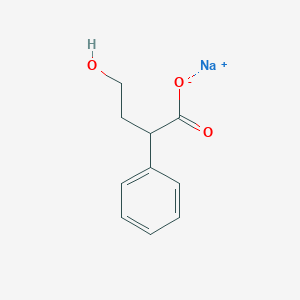 molecular formula C10H11NaO3 B13476692 Sodium 4-hydroxy-2-phenylbutanoate 