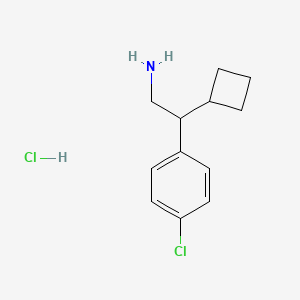 2-(4-Chlorophenyl)-2-cyclobutylethan-1-amine hydrochloride