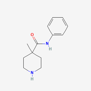 molecular formula C13H18N2O B13476724 4-methyl-N-phenylpiperidine-4-carboxamide 