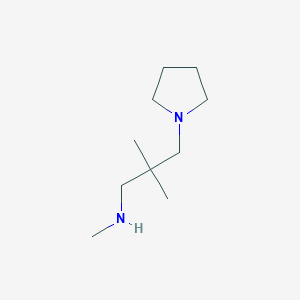 [2,2-Dimethyl-3-(pyrrolidin-1-yl)propyl](methyl)amine