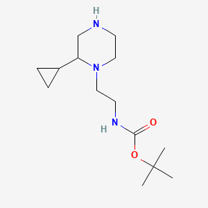 tert-butyl N-[2-(2-cyclopropylpiperazin-1-yl)ethyl]carbamate