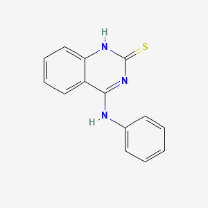 molecular formula C14H11N3S B1347676 4-苯胺基喹唑啉-2(1H)-硫酮 CAS No. 35696-83-4