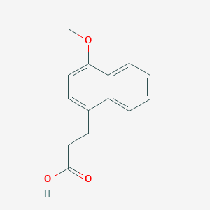 molecular formula C14H14O3 B134768 3-(4-Methoxynaphthalen-1-yl)propanoic acid CAS No. 33189-02-5