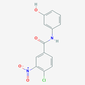 molecular formula C13H9ClN2O4 B1347680 4-chloro-N-(3-hydroxyphenyl)-3-nitrobenzamide CAS No. 416887-71-3