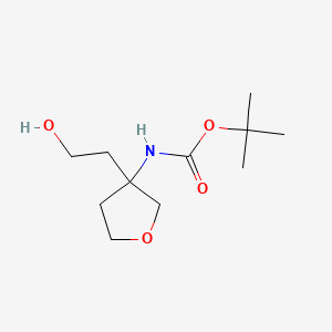 tert-butyl N-[3-(2-hydroxyethyl)oxolan-3-yl]carbamate