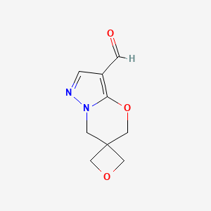 5',7'-Dihydrospiro[oxetane-3,6'-pyrazolo[3,2-b][1,3]oxazine]-3'-carbaldehyde