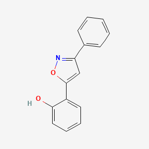 molecular formula C15H11NO2 B1347687 2-(3-Phenyl-5-isoxazolyl)phenol CAS No. 67139-38-2