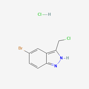 5-bromo-3-(chloromethyl)-1H-indazole hydrochloride