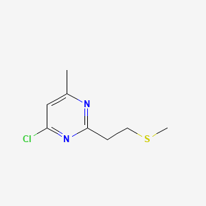 4-Chloro-6-methyl-2-[2-(methylsulfanyl)ethyl]pyrimidine