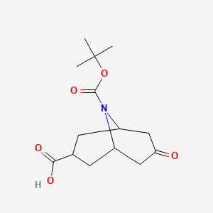 9-[(Tert-butoxy)carbonyl]-7-oxo-9-azabicyclo[3.3.1]nonane-3-carboxylic acid