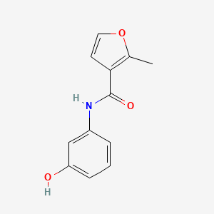 molecular formula C12H11NO3 B1347696 N-(3-hydroxyphenyl)-2-methylfuran-3-carboxamide CAS No. 423729-51-5
